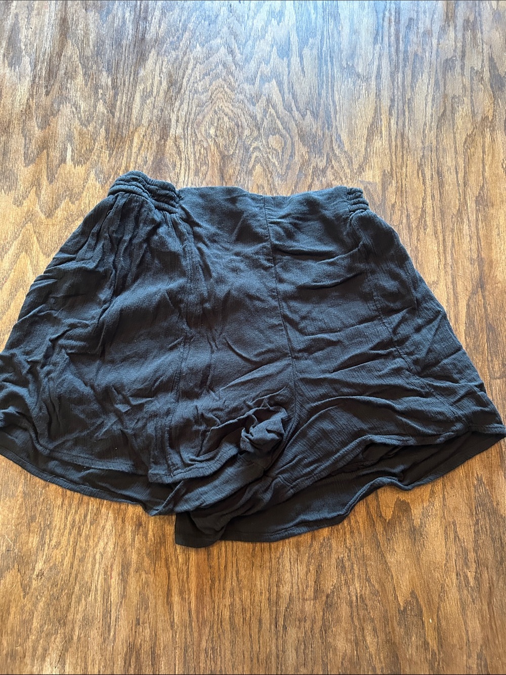 Hollister Women's High-Rise Black Lounge Shorts